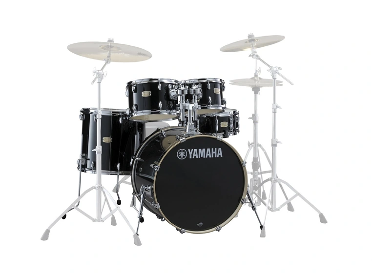 Yamaha Stage Custom Birch SBP0F5 Raven black - 5 trommer (Shellpack)